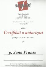 Certifikát Seguin Certifikát Seguin