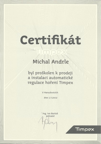 Certifikat-timpex-centrum-krbu-michal-andrle